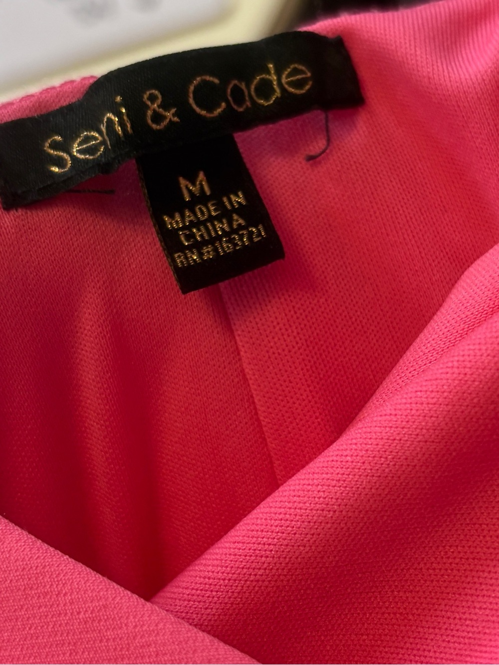Seni & Cade Pink Bow Back Dress Size Medium - Picture 7 of 10